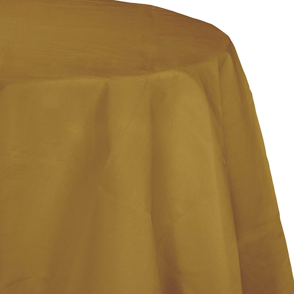 Touch Of Color Glittering Gold Octy Round Tablecloth, 82", 12PK 923276 - main